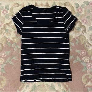 Forever21 Black and White Stripe Shirt